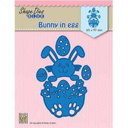 (SDB072)Nellie's Shape Dies Blue Bunny in egg