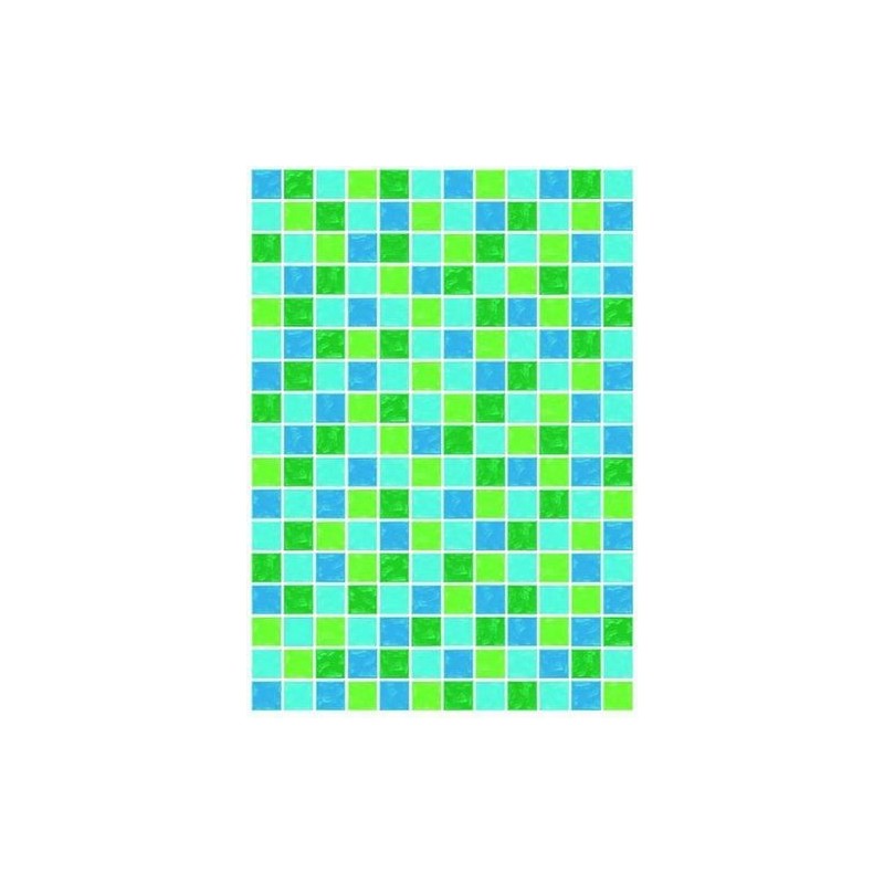 Pergamano vellum mozaïek groen - blauw 1V (61768)
