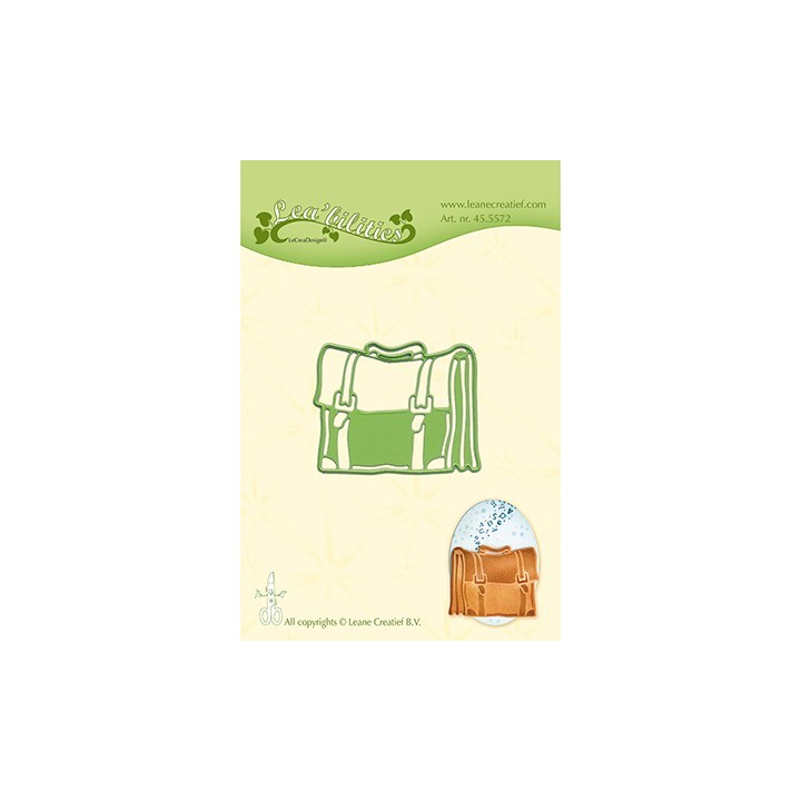 (45.5572)Lea'bilitie Cutting/Emb Patch die Schoolbag