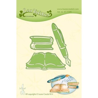 (45.5589)Lea'bilitie Cutting/Emb Patch die Books & Pen