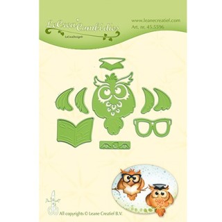 (45.5596)Lea'bilitie Cutting/Emb Patch die Owl / Graduation