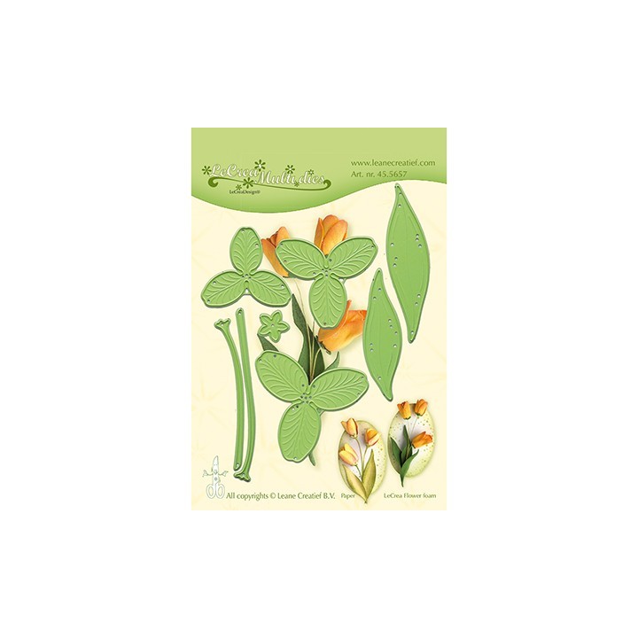 (45.5657)Lea'bilitie Cutting/Emb Patch die Flower 017 Tulip 3D