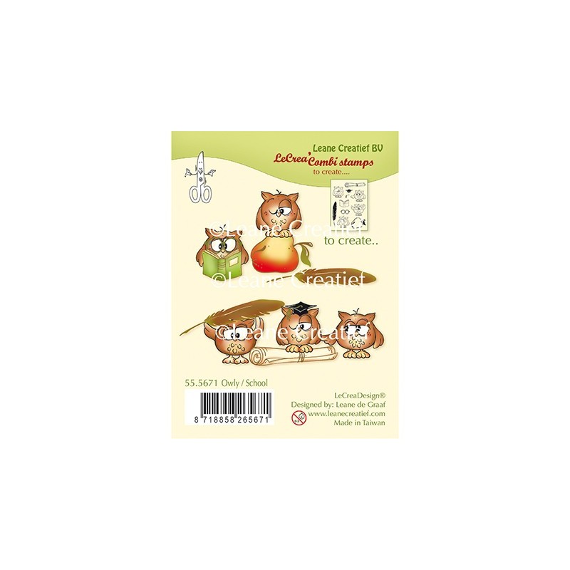 (55.5671)Clear Stamp Owly / School