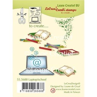 (55.5688)Clear Stamp Laptop / School
