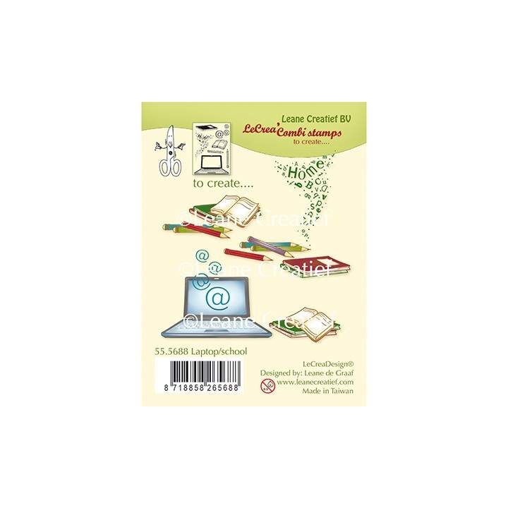(55.5688)Clear Stamp Laptop / School