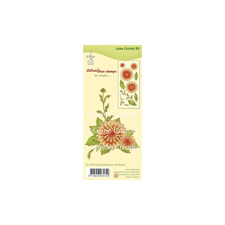 (55.5749)Clear Stamp 3D Flower Chrysanthemum