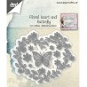 (6002/1172)Cutting, Embossing & Debossing Flowerhart and butterfly