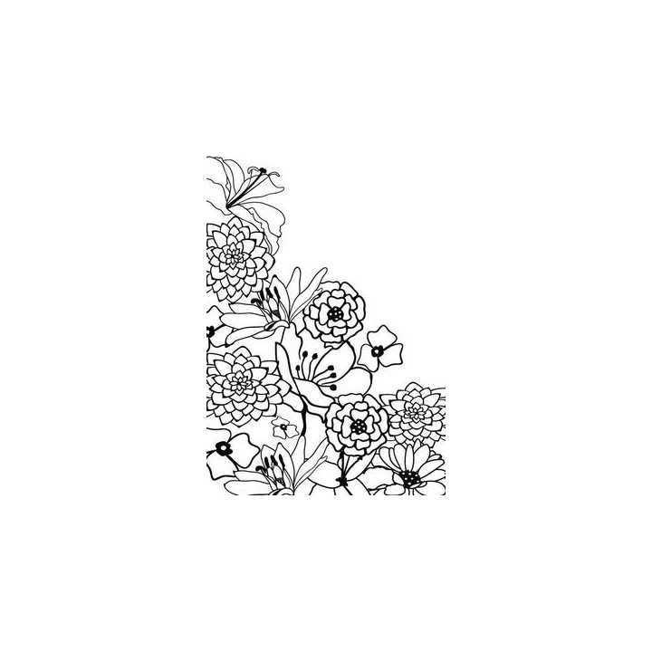 Embossing Folder Flower Corner 3 (HSF003)