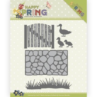 (PM10149)Dies - Precious Marieke - Happy Spring - Garden