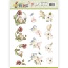 (SB10327)3D Pushout - Precious Marieke - Happy Spring - Happy Birds
