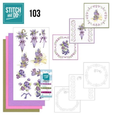 (STDO103)Stitch and Do 103 Flowers in Purple