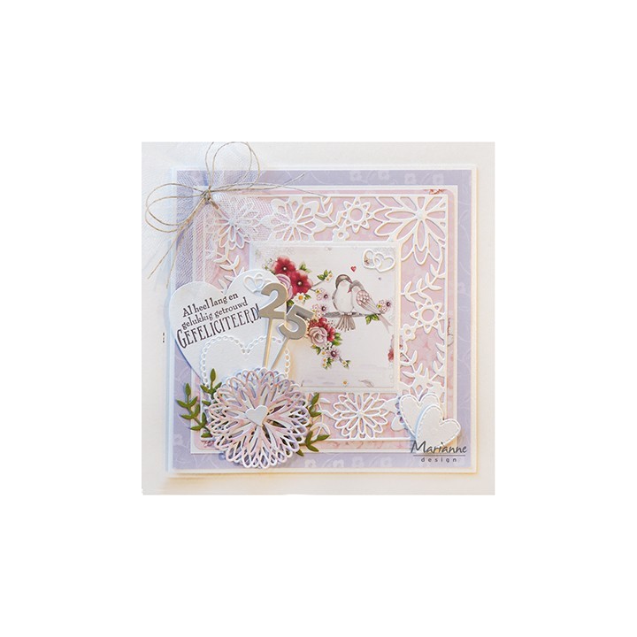 (LR0577)Creatables  Flower Frame square