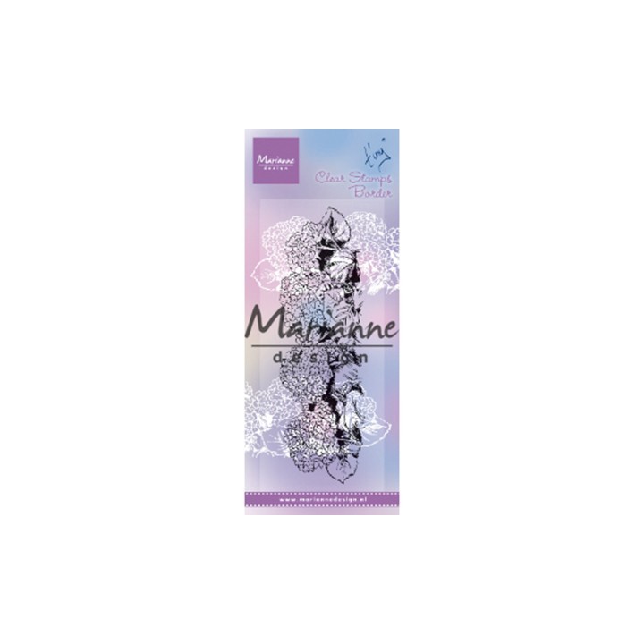 (TC0871)Clear stamp Tiny's Border – Hydrangea