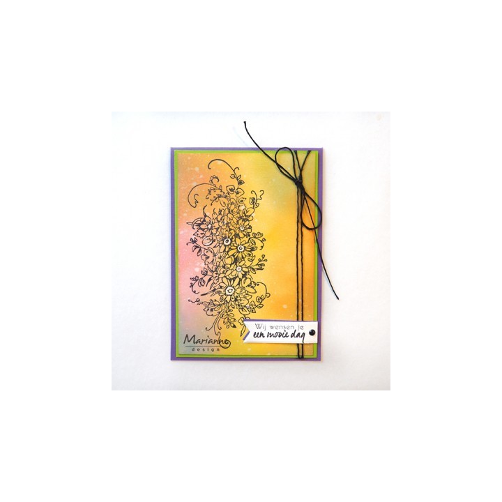 (TC0872)Clear stamp Tiny's Border – Bouquet