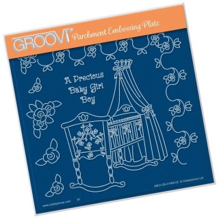 (GRO-CN-41166-03)Groovi Plate A5 LINDA'S A PRECIOUS BABY