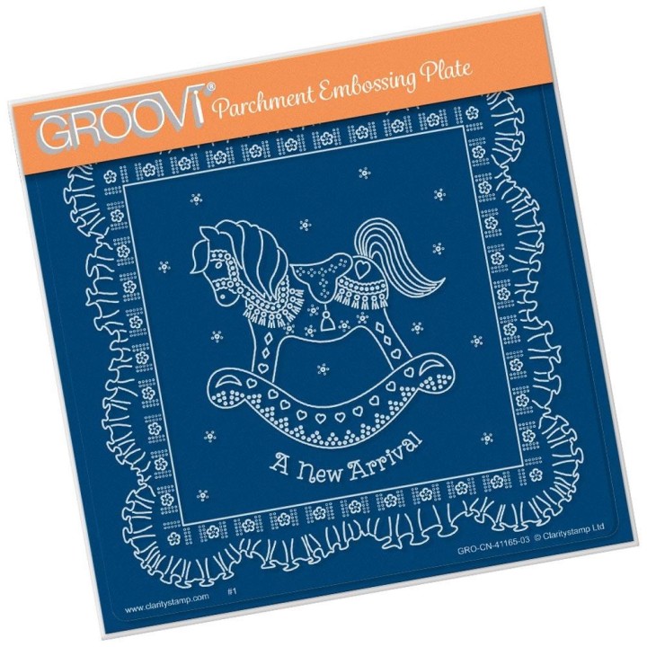 (GRO-CN-41165-03)Groovi Plate A5 LINDA'S A NEW ARRIVAL