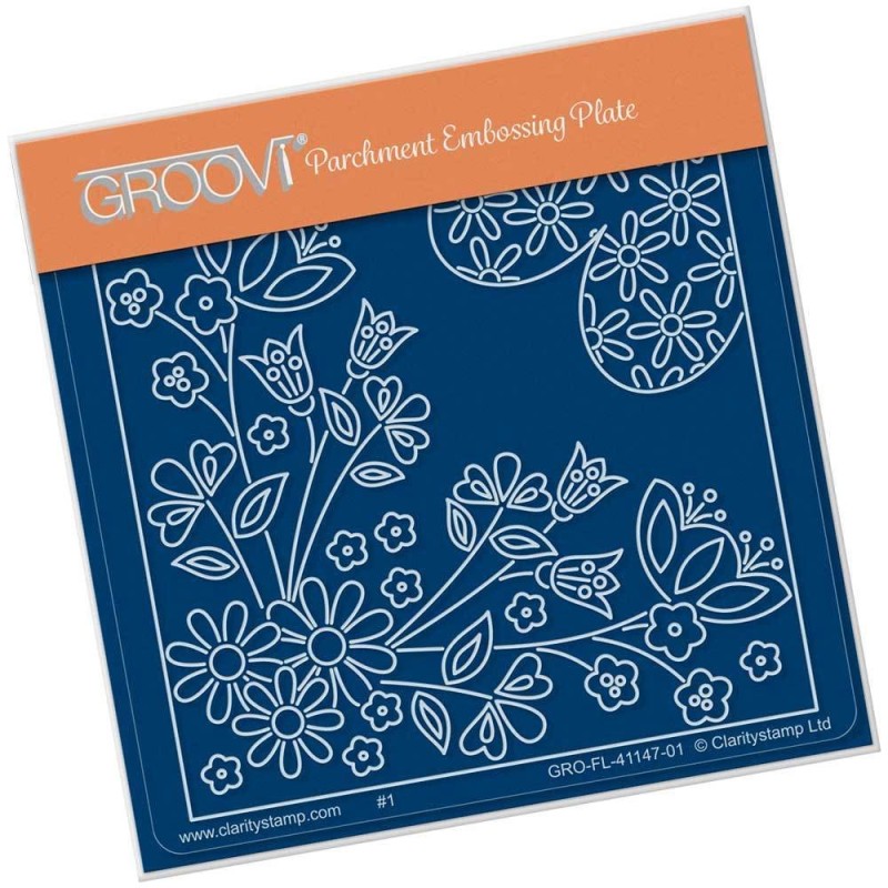 (GRO-FL-41147-01)Groovi® Baby plate A6 TINA'S GARDEN FLOURISH