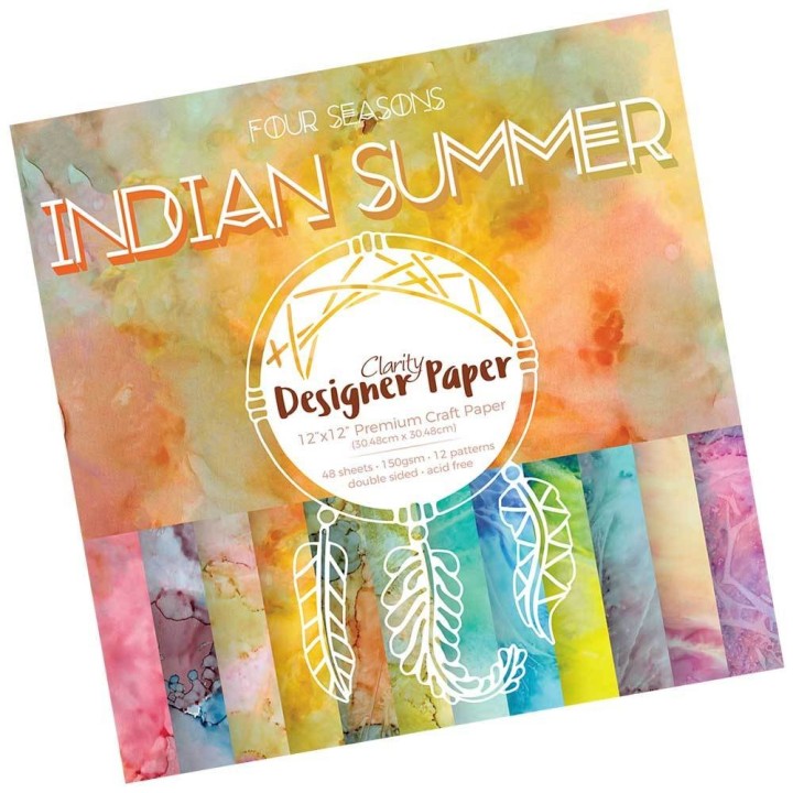 (ACC-CA-30749-12)GROOVI DESIGNER CRAFT PAPER 12" X 12" INDIAN SUMMER