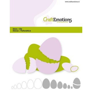 (115633/0821)CraftEmotions Die - edges egg Card
