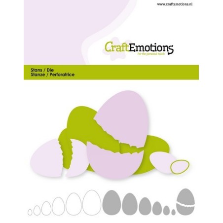 (115633/0821)CraftEmotions Die - edges egg Card