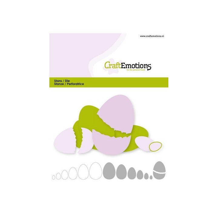 (115633/0821)CraftEmotions Die - edges egg Card