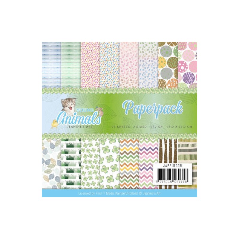 (JAPP10009)Paperpack - Jeanine's Art - Young Animals