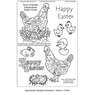 (TP3540E)PCA® - EasyEmboss Easter Chook