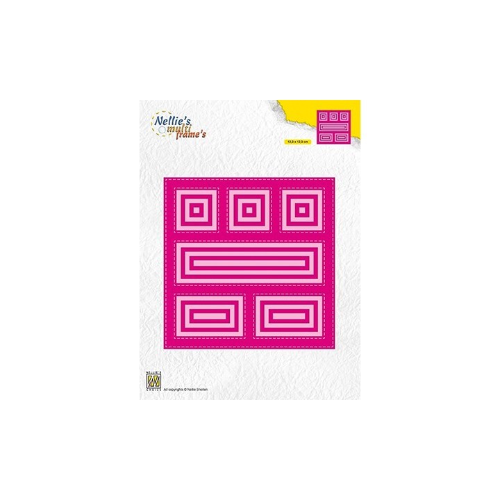 (MFD126)Nellie's Multi frame Dies Block square