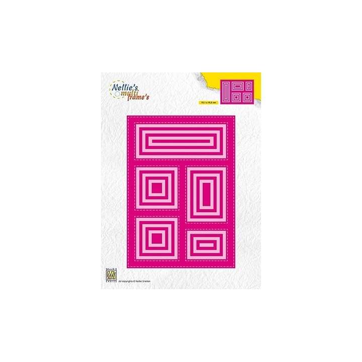 (MFD127)Nellie's Multi frame Dies Block rectangle
