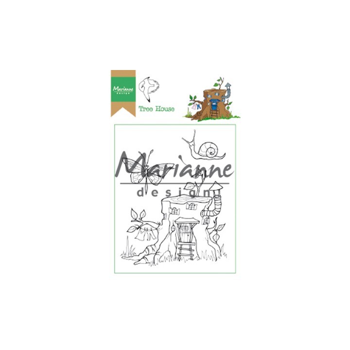 (HT1642)Clear stamp Hetty's Tree house