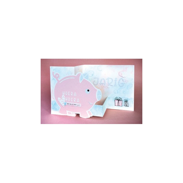 (KJ1728)Clear stamp Karin's Feestje