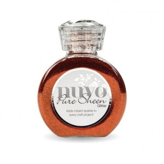(716N)Tonic Studios Nuvo pure sheen glitter 100ml scarlet red