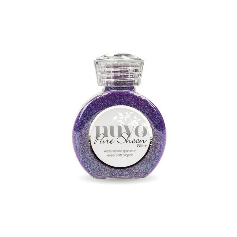 (723N)Tonic Studios Nuvo pure sheen glitter 100ml violet infusion