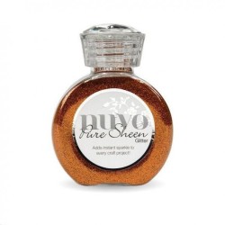 (727N)Tonic Studios Nuvo pure sheen glitter 100ml spiced apricot