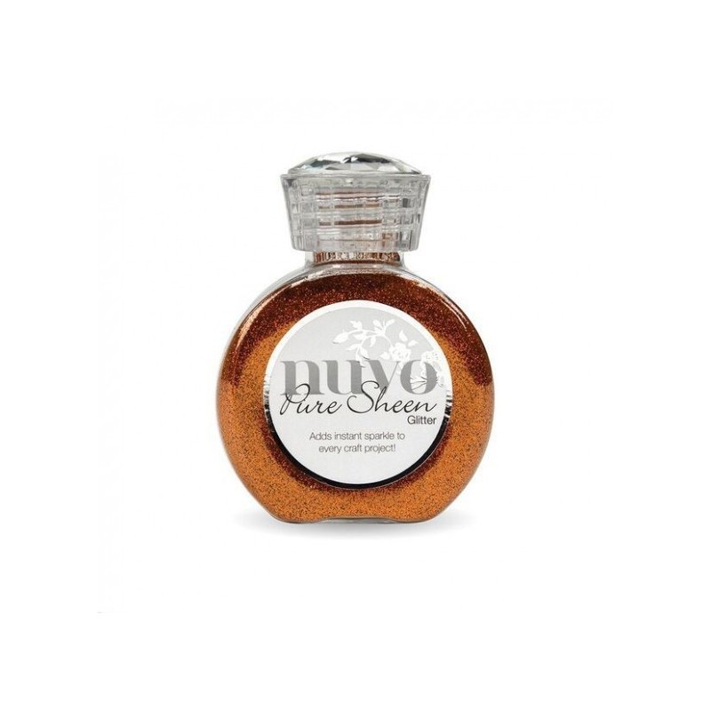 (727N)Tonic Studios Nuvo pure sheen glitter 100ml spiced apricot