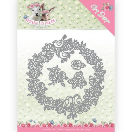 (ADD10166)Dies - Amy Design - Spring is Here - Circle of Roses