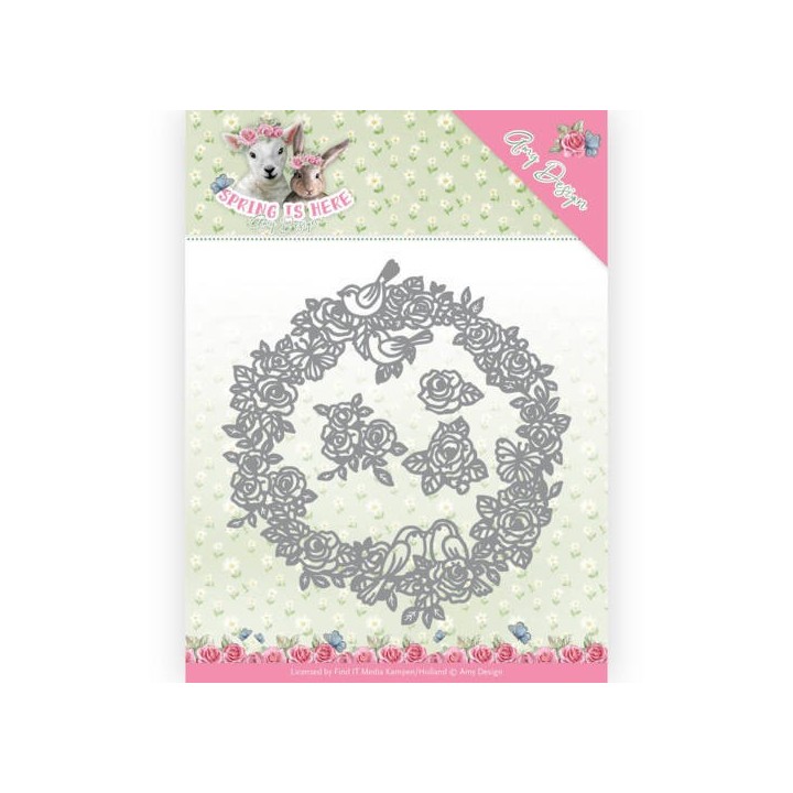 (ADD10166)Dies - Amy Design - Spring is Here - Circle of Roses