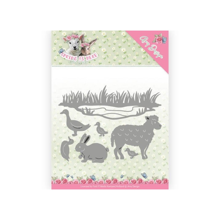 (ADD10167)Dies - Amy Design - Spring is Here - Spring Animals
