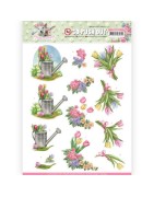 (SB10332)3D Pushout - Amy Design - Spring is Here - Tulips