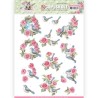 (SB10333)3D Pushout - Amy Design - Spring is Here - Birds and Roses