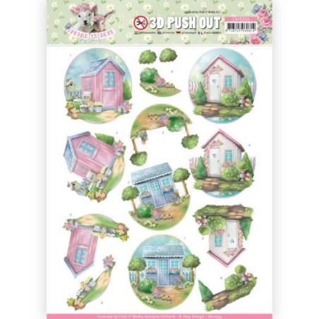 (SB10334)3D Pushout - Amy Design - Spring is Here - Garden Sheds