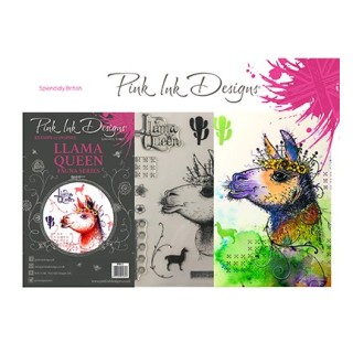 (PI013)Pink Ink Desings Llama Queen