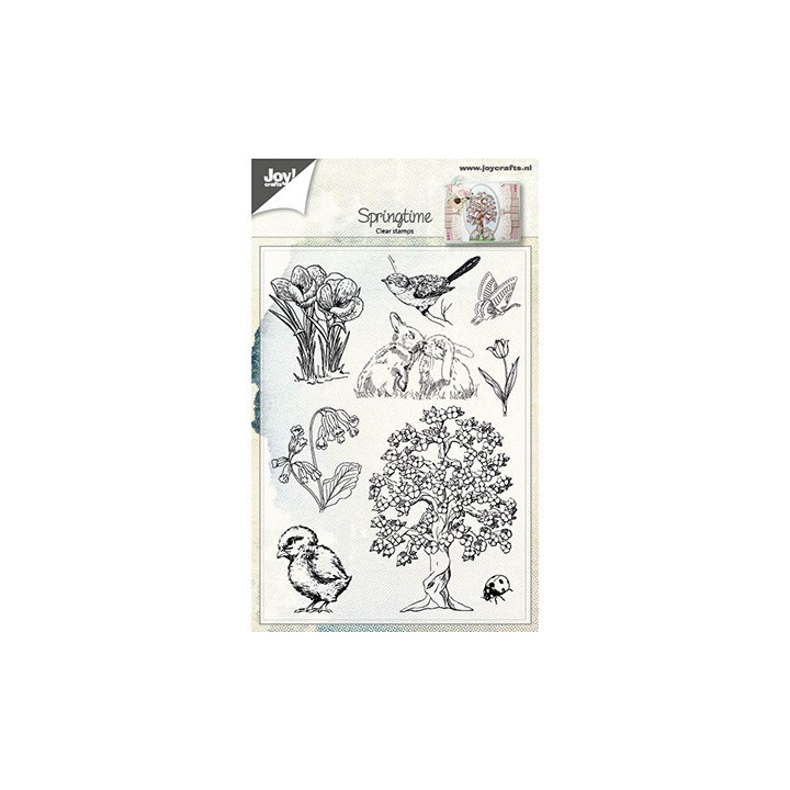 (6410/0482)Clear stamp Springtime