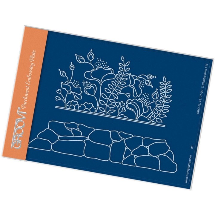 (GRO-FL-41197-02)Groovi® plate A6 LIZZY & ROCKERY