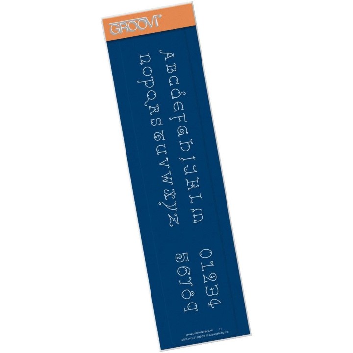 (GRO-WO-41205-09)Groovi Border Plate KINGS LOWERCASE