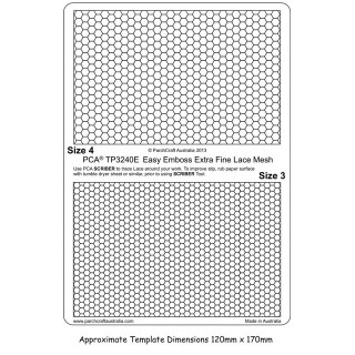 (TP3240E)EMBOSSING Easy Emboss EXTRA Fine Lace Mesh Size 3 & 4
