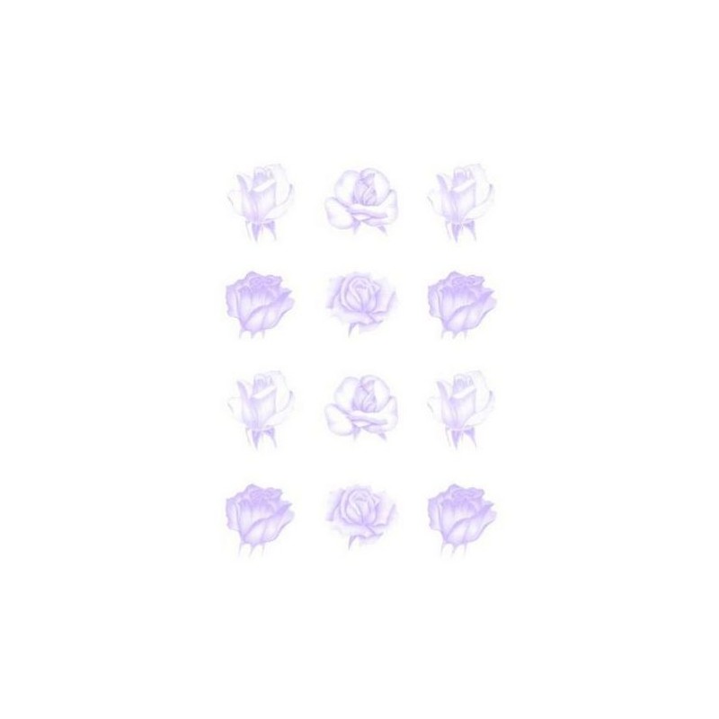 Pergamano vellum roses de couleur lilas (62549)