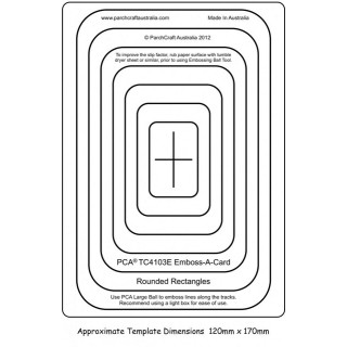 (PCA-TC4103E)Emboss-A-Card Rounded Rectangles