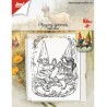 (6410/0507)Clear stamp playing Gnomes