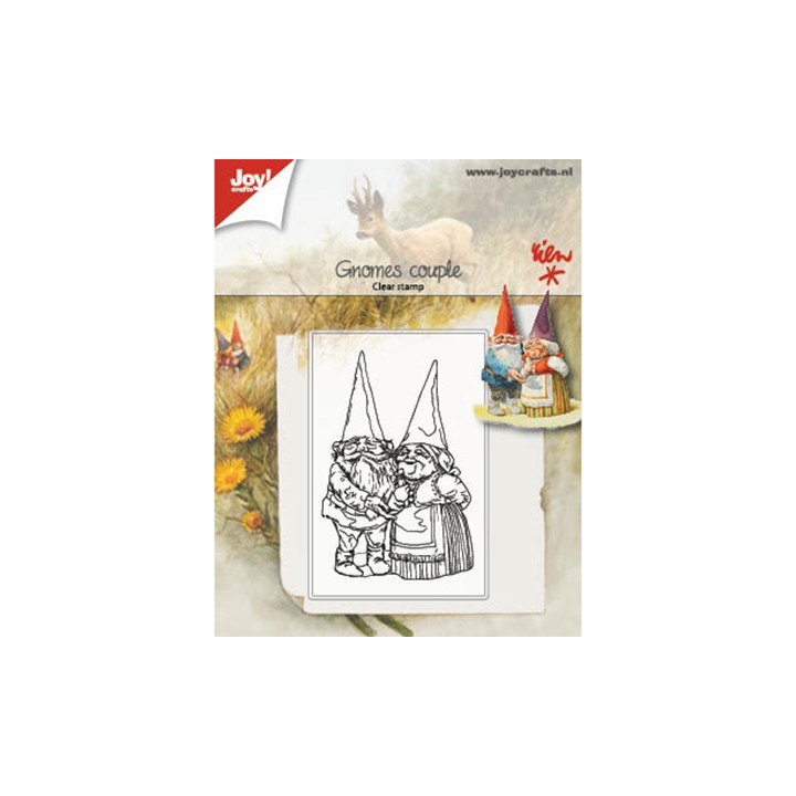 (6410/0509)Clear stamp Gnomes couple